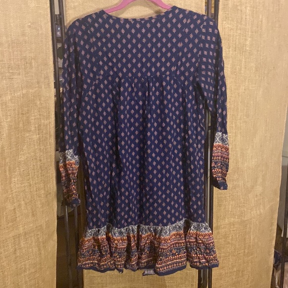 Time and Tru Boho Peasant Paisley Print Dress S - Picture 16 of 16